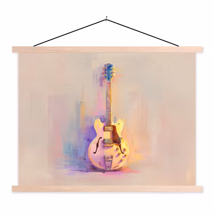 Schoolplaat - Gitaar - Pastel - Schilderachtig — 1