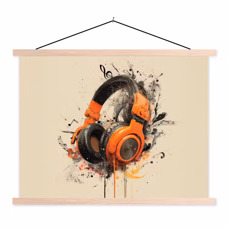 Schoolplaat - Koptelefoon - Oranje - Explosief — 1