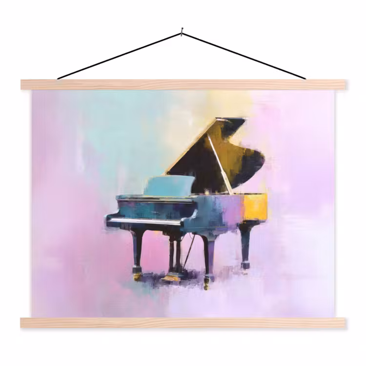Schoolplaat - Piano - Pastel - Elegant - Dromerig — 1