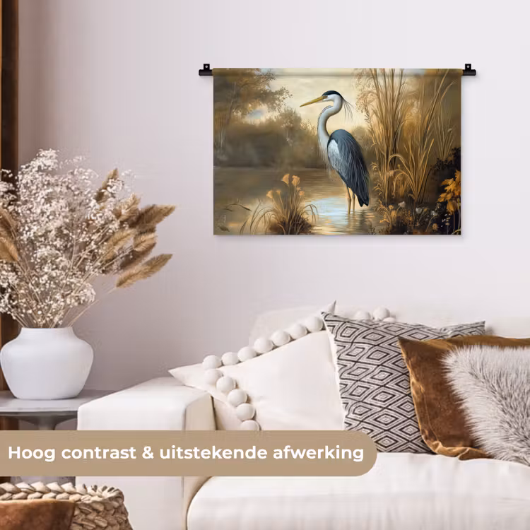 Wandkleed - Reiger - Water - Planten — 4