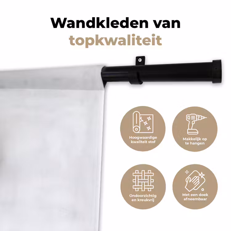 Wandkleed - Basketbalbord - Minimalistisch - Zwart — 3