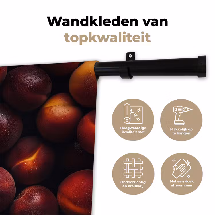Wandkleed - Fruit - Close up - Nectarines — 3
