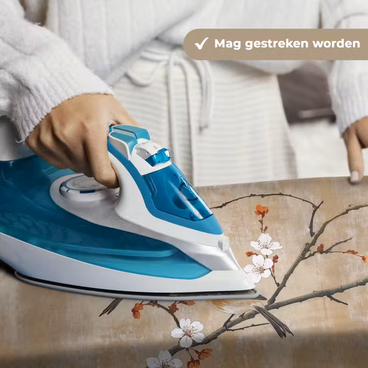 Wandkleed - Vogels - Bloesemtak - Bloemen - Oranje — 6