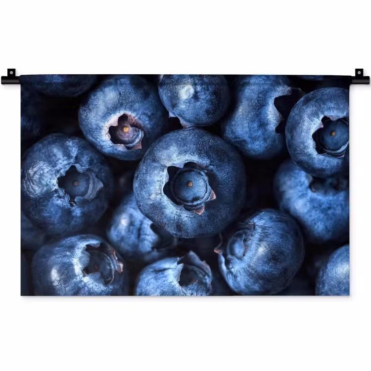 Wandkleed - Bessen - Blauw - Fruit — 1