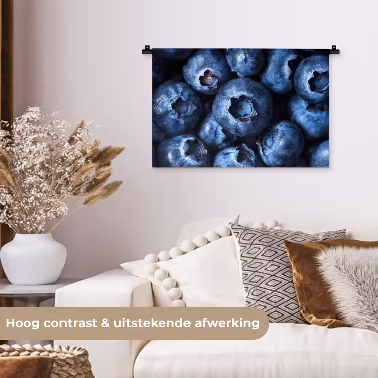 Wandkleed - Bessen - Blauw - Fruit — 4