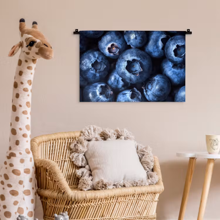 Wandkleed - Bessen - Blauw - Fruit — 5
