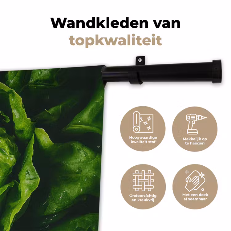Wandkleed - Groente - Sla - Groen — 3