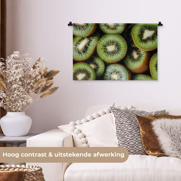 Wandkleed - Kiwi - Fruit - Groen — 4