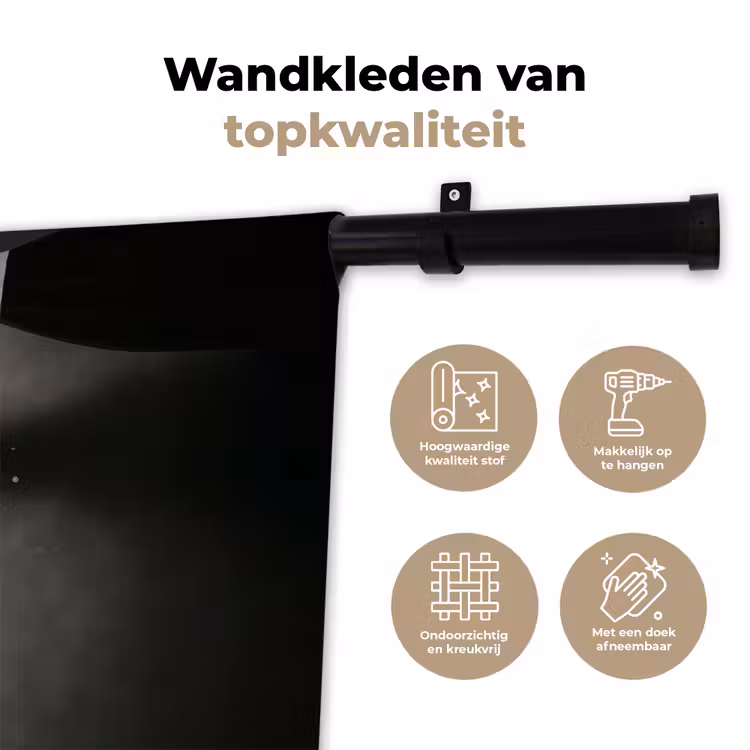 Wandkleed - Champagnefles - Glas - Minimalistisch - Spetters — 3