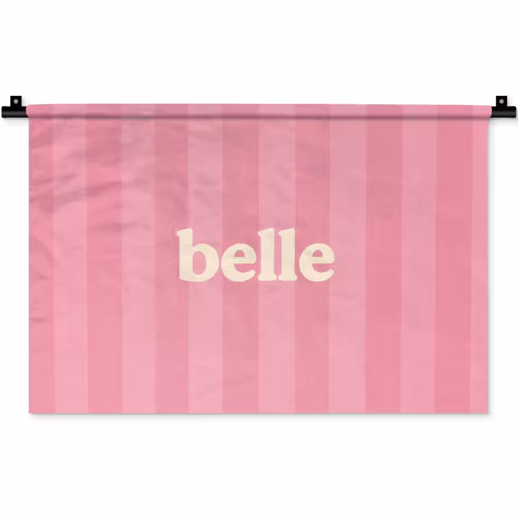 Wandkleed - Roze - Gestreept - Belle — 1