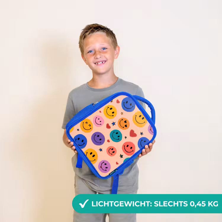 Rugzak kind - blauw - Kleurenfeest van glimlachen — 2