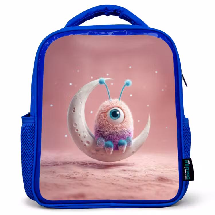 Rugzak kind - blauw - Maanwachter met één oog — 1