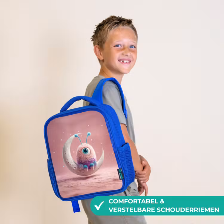 Rugzak kind - blauw - Maanwachter met één oog — 4