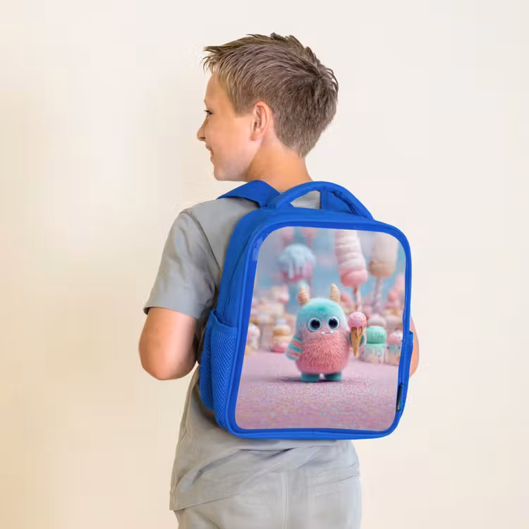 Rugzak kind - blauw - Monsterlijk zoet avontuur — 3