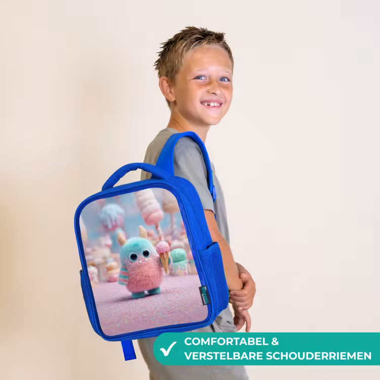 Rugzak kind - blauw - Monsterlijk zoet avontuur — 4