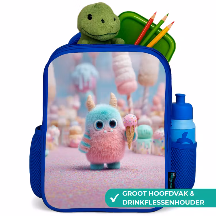 Rugzak kind - blauw - Monsterlijk zoet avontuur — 6