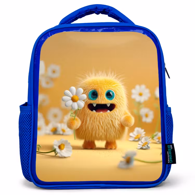 Rugzak kind - blauw - Zonneknuffel met madeliefje — 1