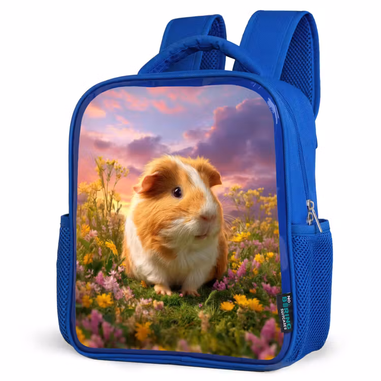Rugzak kind - blauw - Cavia in zonsondergangsweide — 7