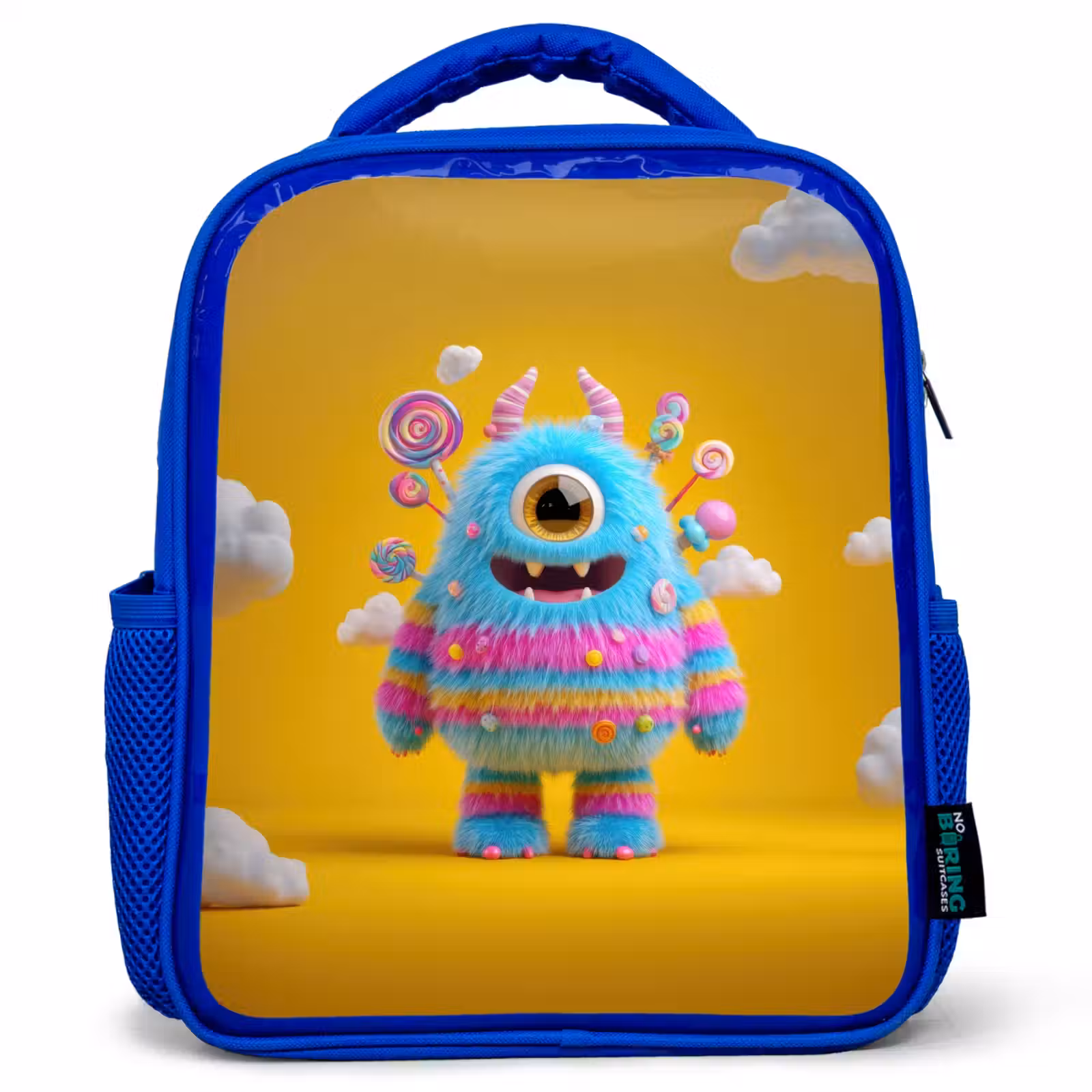 Rugzak kind - blauw - Snoepmonster in de wolken — 1