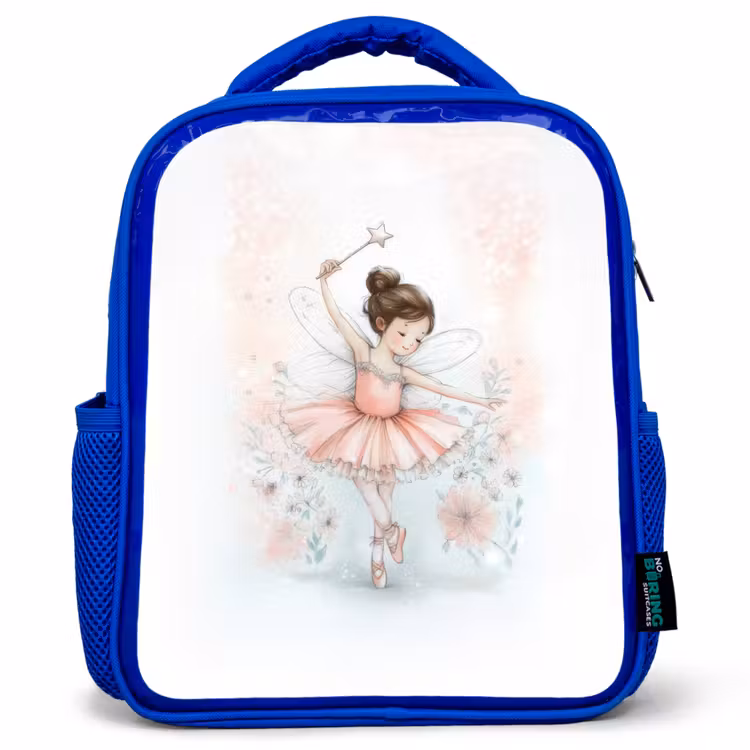 Rugzak kind - blauw - Ballerinafee in bloemenlicht — 1