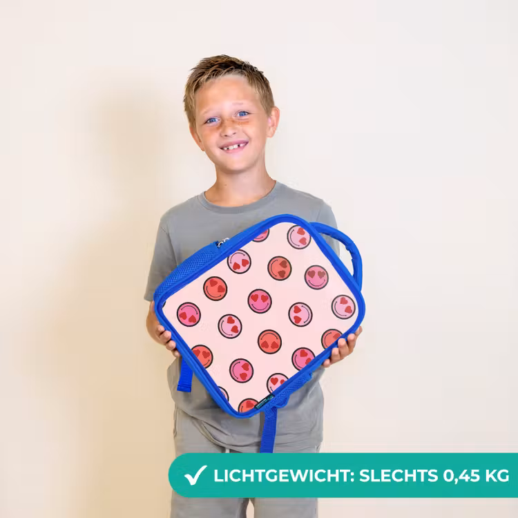 Rugzak kind - blauw - Lachende hartenregen — 2
