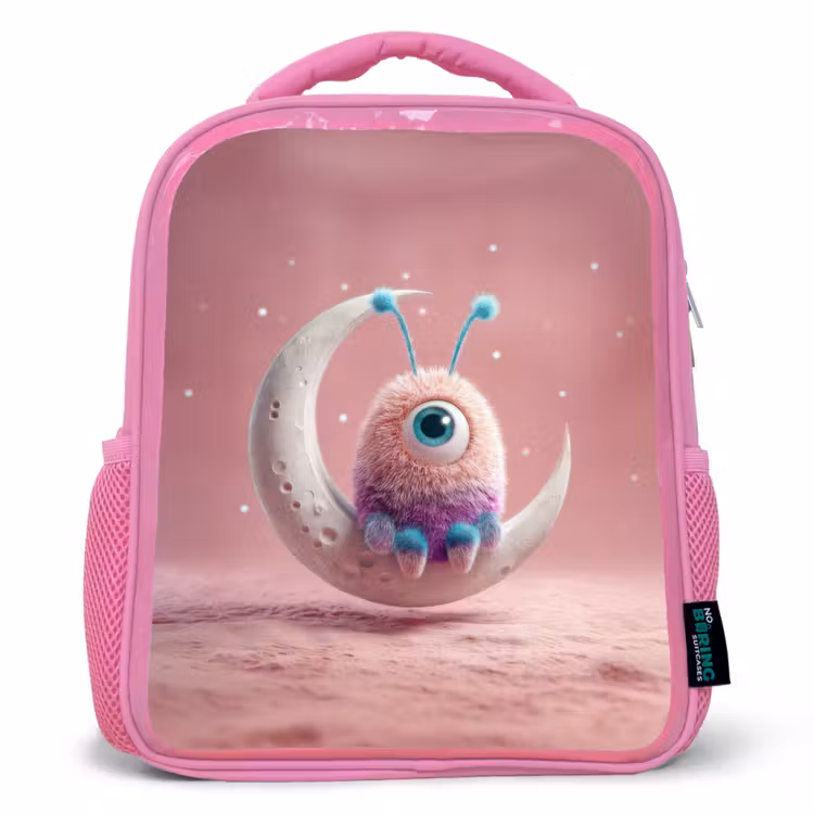 Rugzak kind - roze - Maanwachter met één oog — 1