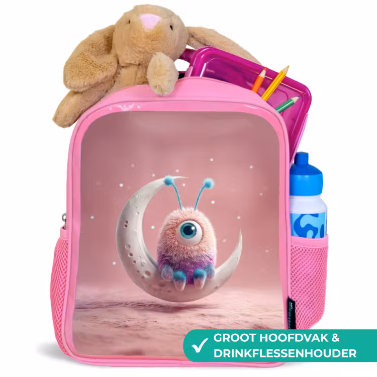 Rugzak kind - roze - Maanwachter met één oog — 2