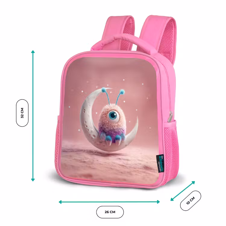 Rugzak kind - roze - Maanwachter met één oog — 3