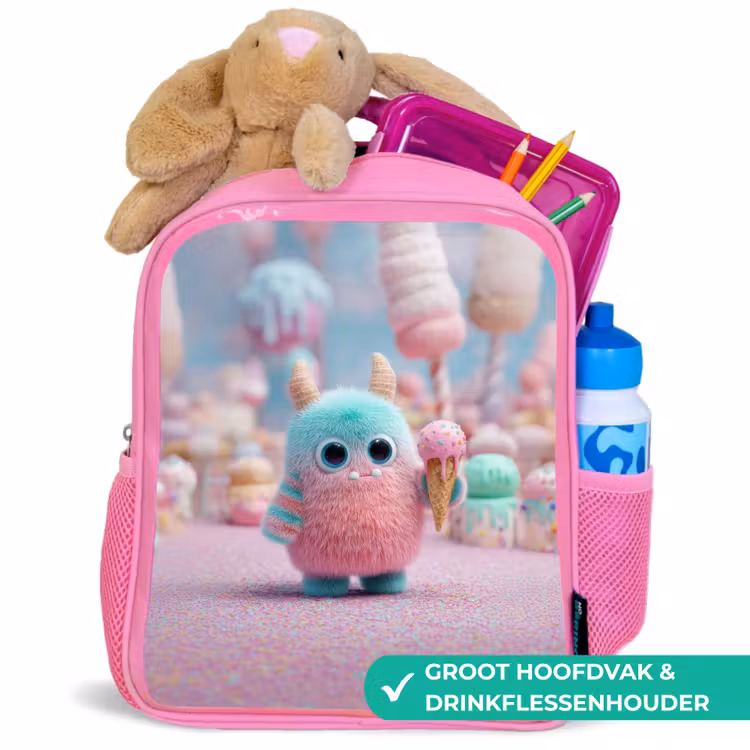 Rugzak kind - roze - Monsterlijk zoet avontuur — 2