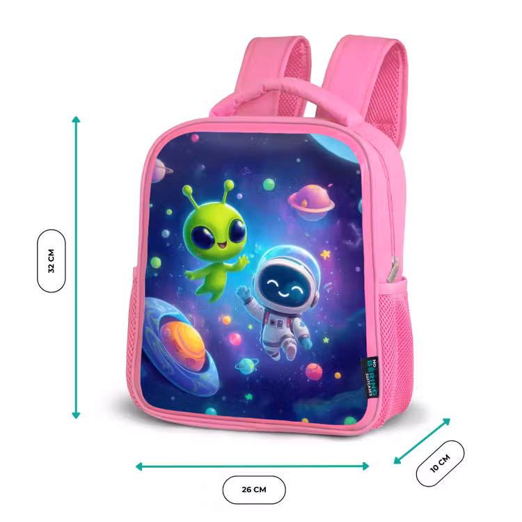 Rugzak kind - roze - Vriendschap tussen sterren en planeten — 3