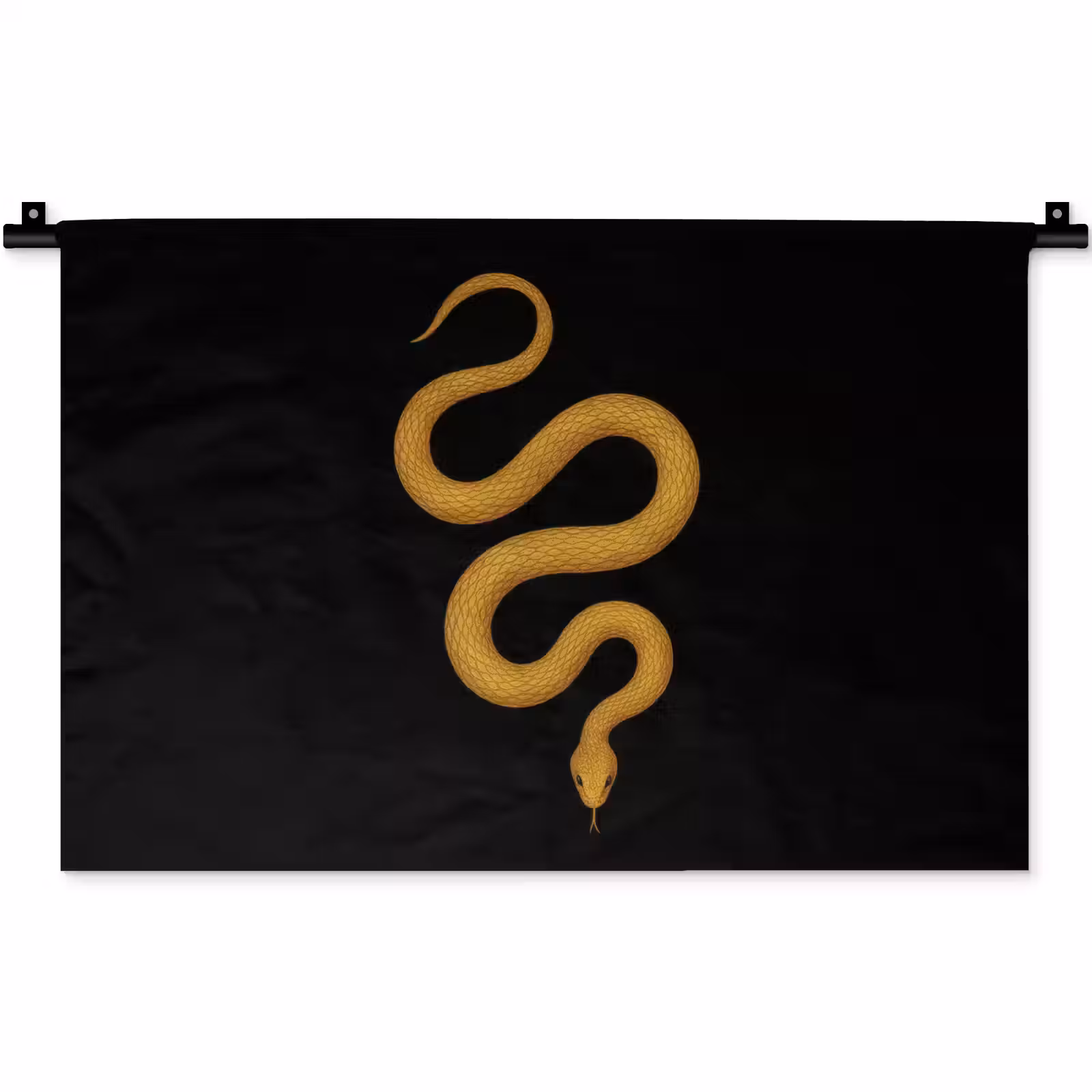 Wandkleed - Slang - Minimalistisch - Goud — 1