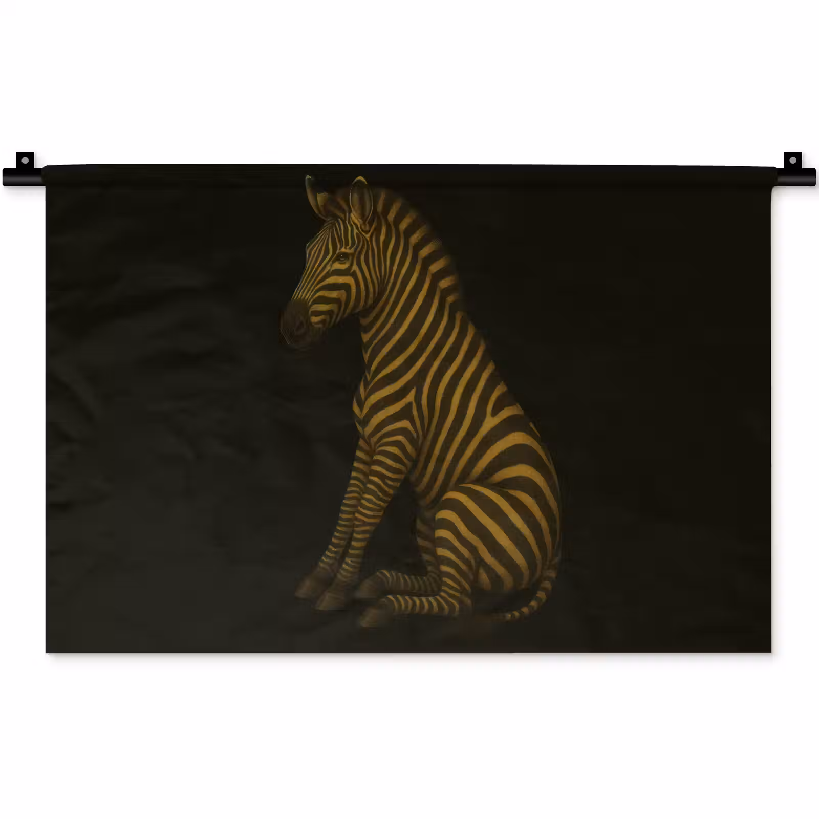 Wandkleed - Zebra - Strepen - Goud — 1