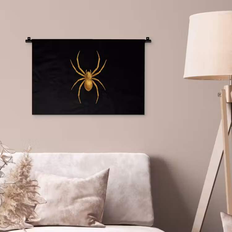 Wandkleed - Spin - Goud - Minimalistisch - Poten — 2