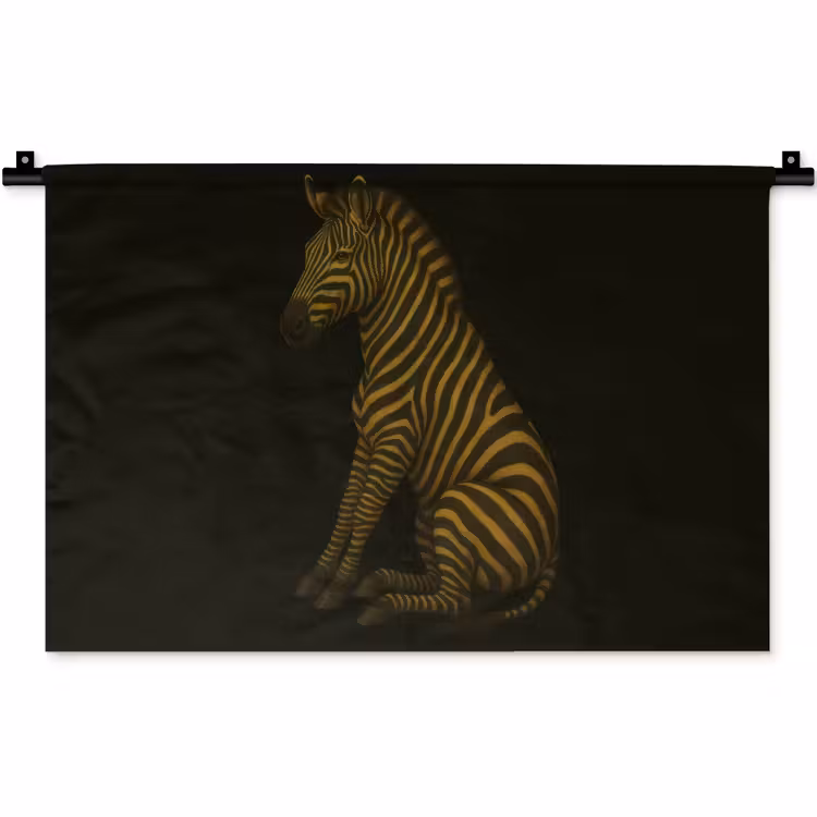 Wandkleed - Zebra - Strepen - Goud — 1