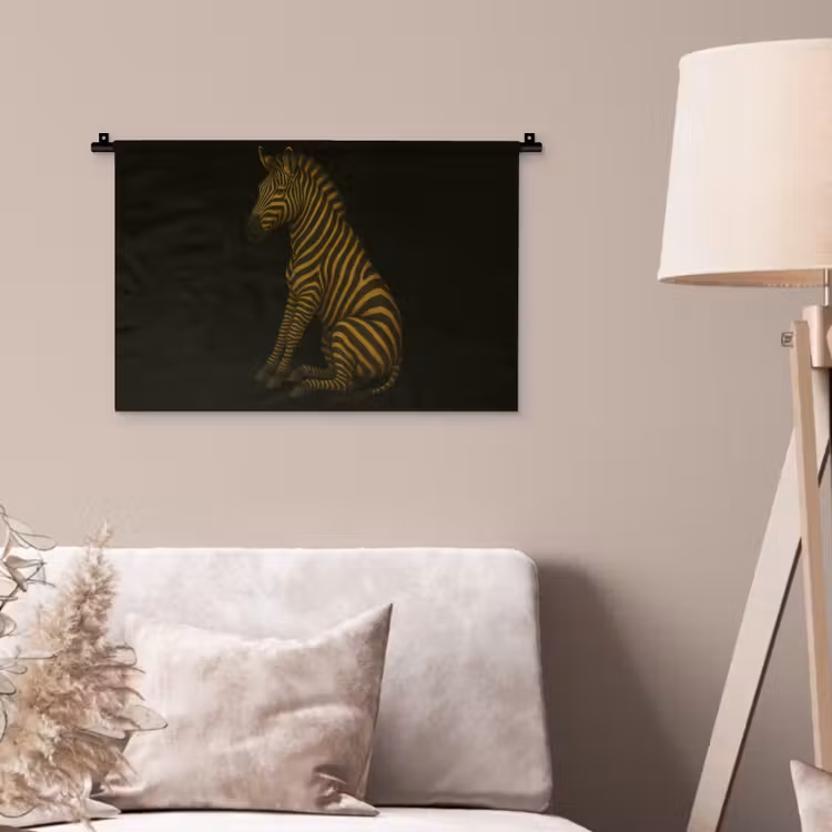 Wandkleed - Zebra - Strepen - Goud — 2