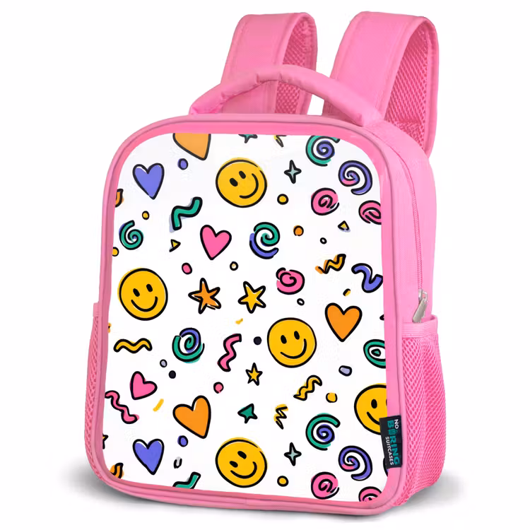 Rugzak kind - roze - Blije chaos in kleur — 4