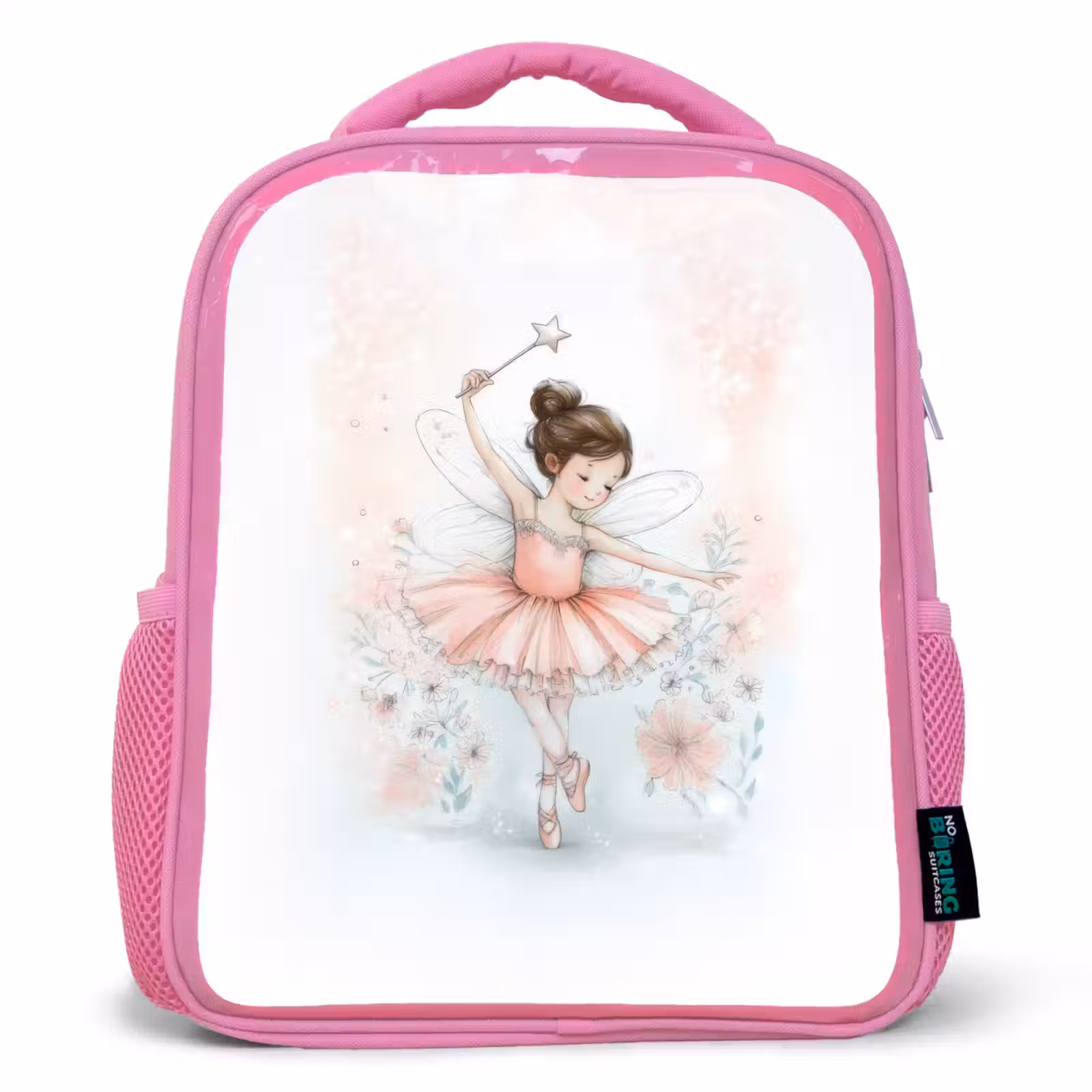 Rugzak kind - roze - Ballerinafee in bloemenlicht — 1