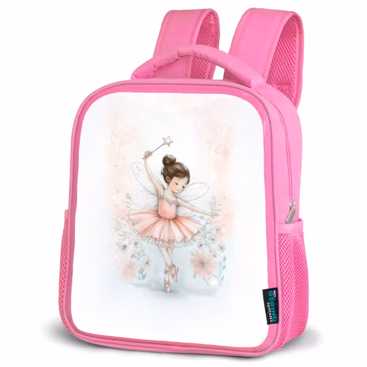 Rugzak kind - roze - Ballerinafee in bloemenlicht — 4