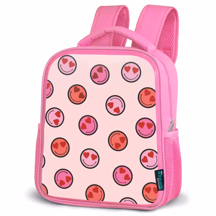 Rugzak kind - roze - Lachende hartenregen — 4