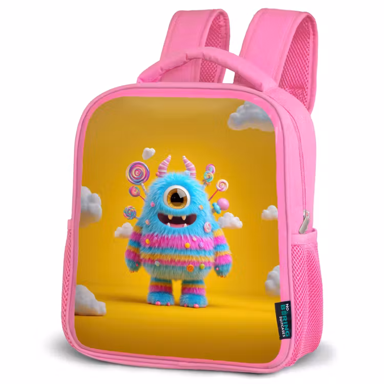 Rugzak kind - roze - Snoepmonster in de wolken — 4