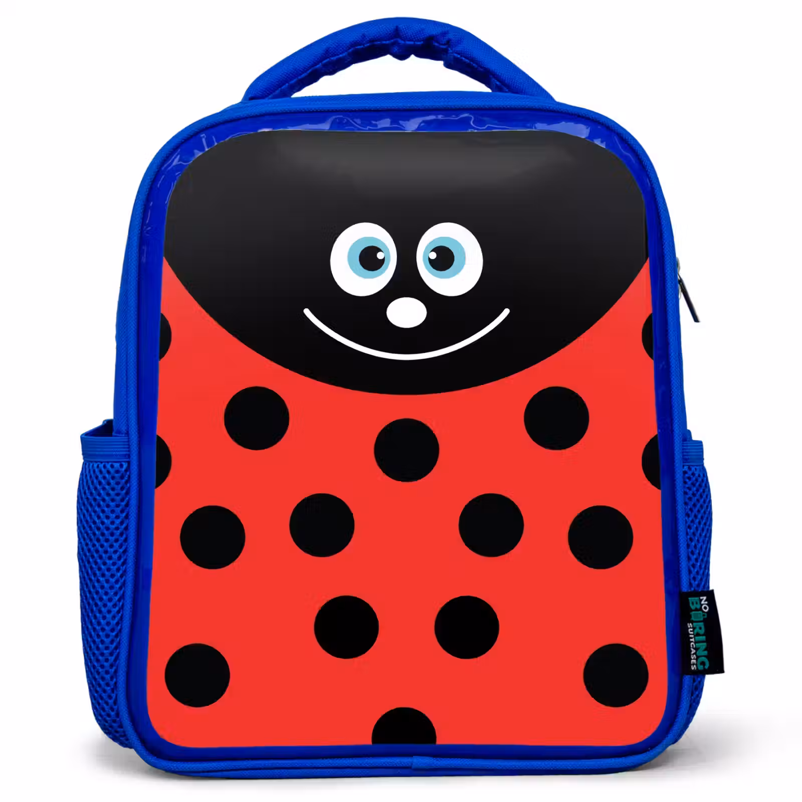 Rugzak kind - blauw - Dierenportret - Lieveheersbeestje - rood — 1