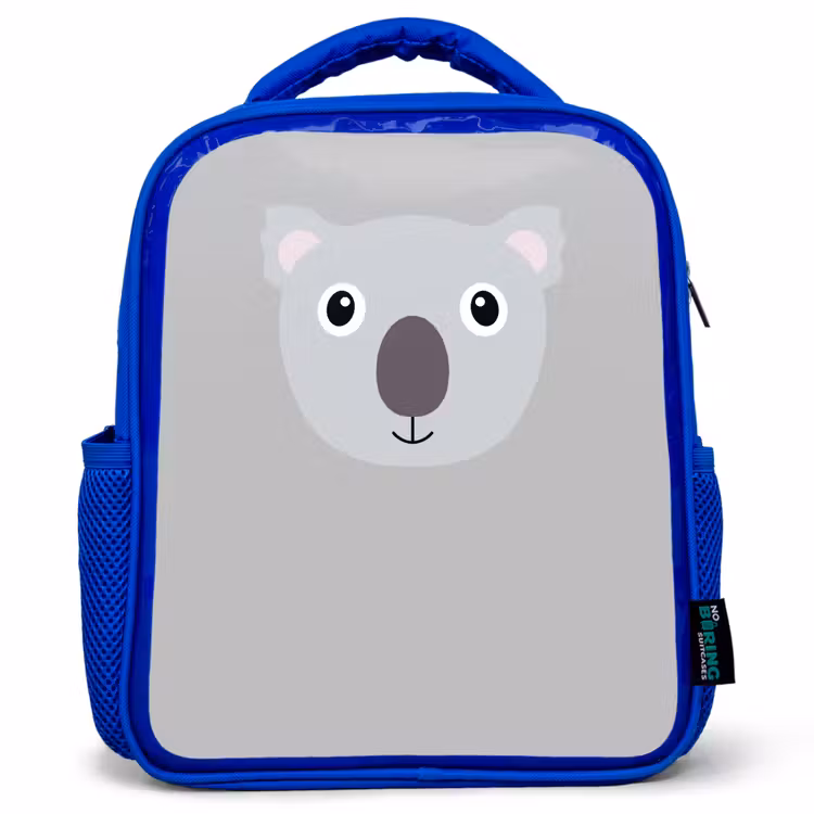 Rugzak kind - blauw - Dierenportret - Koala - grijs — 1