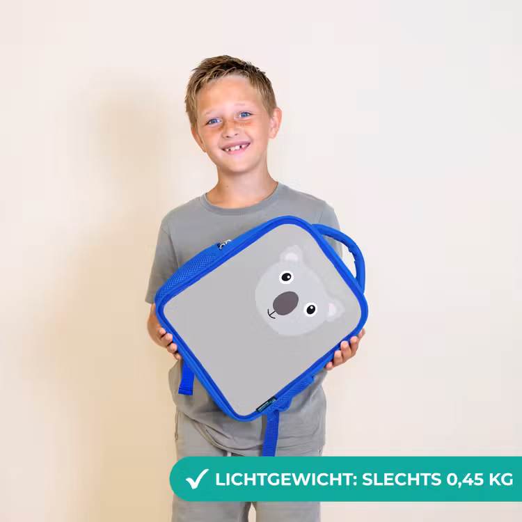 Rugzak kind - blauw - Dierenportret - Koala - grijs — 2