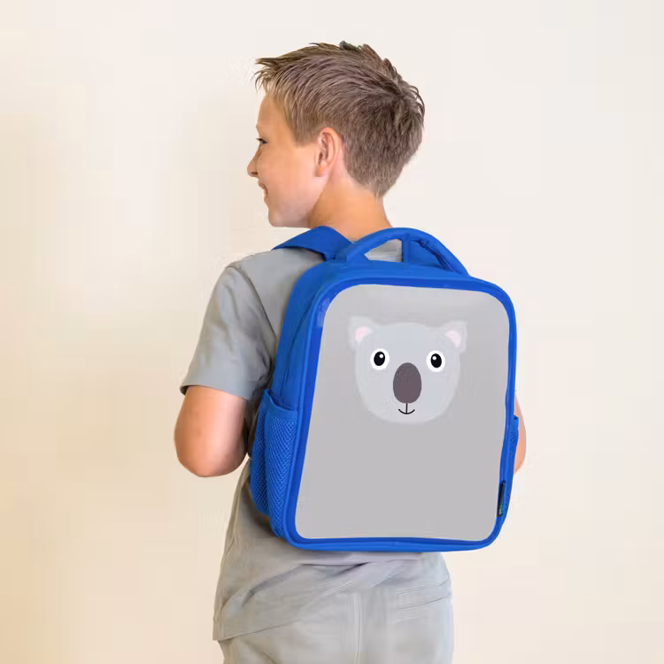 Rugzak kind - blauw - Dierenportret - Koala - grijs — 3