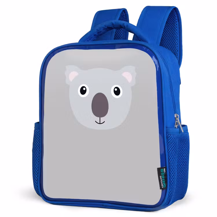 Rugzak kind - blauw - Dierenportret - Koala - grijs — 7