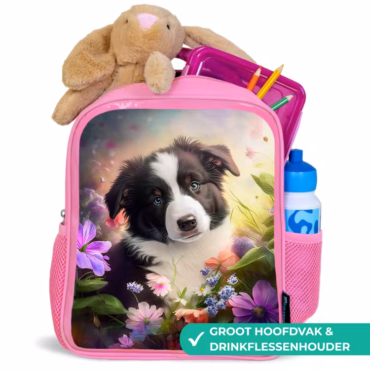 Rugzak kind - roze - Lasse het Hondje — 2