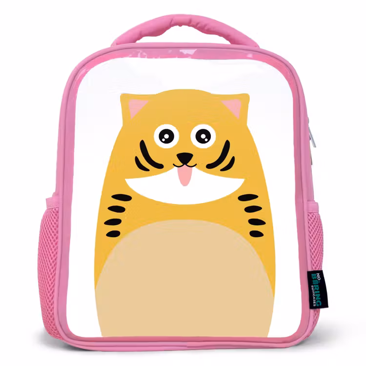 Rugzak kind - roze - Dierenportret - kat - kinderen — 1