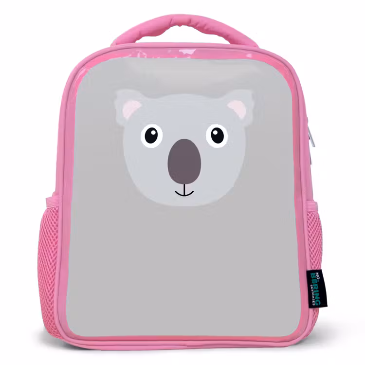 Rugzak kind - roze - Dierenportret - Koala - grijs — 1