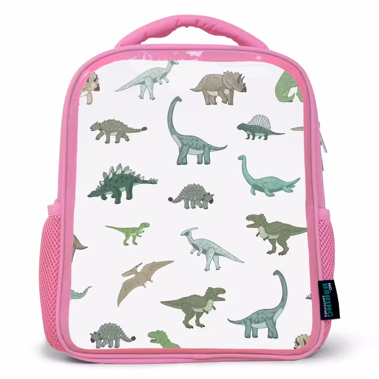 Rugzak kind - roze - Dino - Patroon - Groen — 1