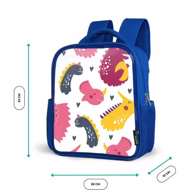 Rugzak kind - blauw - Dino - Patronen - Kind - Roze - Meisjes — 5